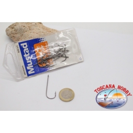 1 package (12 pcs Mustad cod.3261BLN no.2/0, abardeen FC.B107A