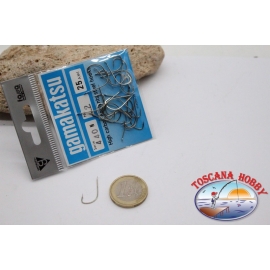 1 beutel 25 st. angelhaken Gamakatsu, cod.440N, nr. 2, High-carbon-steel hooks FC.B110A