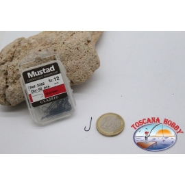 1 box 50 pcs Mustad, cod.3262, n.12, Abardeen hooks FC.B116C