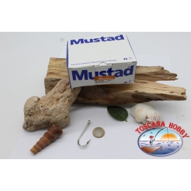 1 boîte de 100 pcs Mustad, cod.2331XD, pas.5 Kirby mer crochets, FC.B128C