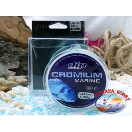 Monofilament DIP Cromium Marine 300 mt. - 0,265 mm – 8,75 kg.FC.F46