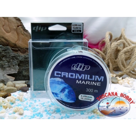 Monofilament DIP Cromium Marine à 300 mt. - 0,285 mm – 10,35 kg.FC.F47